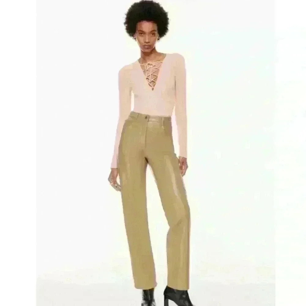 Wilfred Melina High-Waisted Vegan Leather Pant